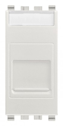 Gniazdo telefoniczne RJ11 6/4 srebrny