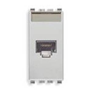 Gniazdo komputerowe, RJ45, kat.5e, Netsafe UTP110, 1M, srebrny