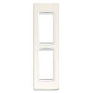 Ramka ozdobna, Classic, metal lakierowany, 2M (1+1), arktyczny biały