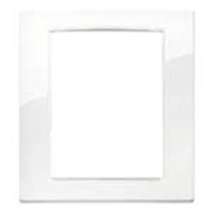 Ramka ozdobna, Classic, metal lakierowany, 8M, arktyczny biały