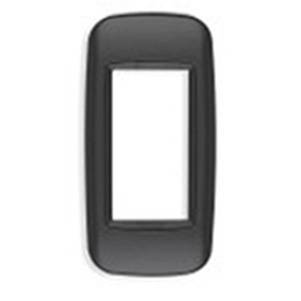 Ramka ozdobna, Round, metal lakierowany, 1M, matowy antracyt