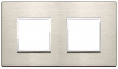 Ramka ozdobna 4M (2+2) 71mm neutral bronze