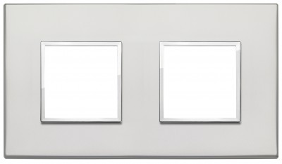 Ramka ozdobna 4M (2+2) 71mm silver