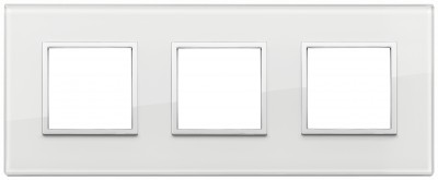 Ramka ozdobna 6M (2+2+2) 71mm white diamond