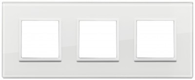 Ramka ozdobna 6M (2+2+2) 71mm totwhite diamond