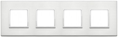 Ramka ozdobna 8M (2+2+2+2) 71mm brilliant alumin