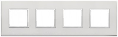 Ramka ozdobna 8M (2+2+2+2) 71mm silver