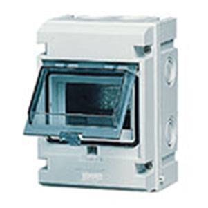 IP55 surface consumer unit 5M+door grey