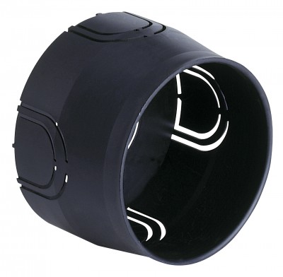 Puszka montażowa do ściany twardej, ø 60mm, 2M, czarna