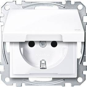GNIAZDO SCH+P, IP44,B ACTIVE,POŁ,TPB,S.M, Kod produktu: ME-MTN2314-0325