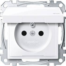 GNIAZDO+UZ.,PRZESŁ.Z.BEZ.KL.IP44.B.A.S.M, Kod produktu: ME-MTN2514-0325