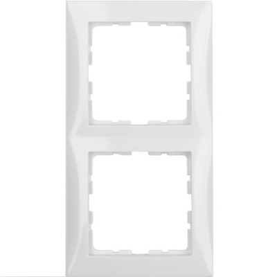 Ramka 2-krotna; śnieżnobiały; B.Kwadrat Numer katalogowy: 5310128989