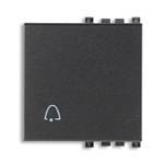 Klawisz wymienny do mechanizmu z symbolem dzwonka, 2M, antracyt