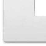 Ramka ozdobna Classic, 2M-centralnie (do puszki 3M), technopolimer, biały