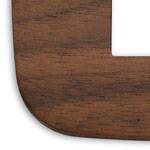 Ramka ozdobna Round, 1M-centralnie (do puszki fi60), drewno, orzech włoski