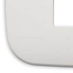 Ramka ozdobna Round, 2M-centralnie (do puszki 3M),, metal lakierowany, matowy perłowy