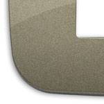 Ramka ozdobna Round, 2M-centralnie (do puszki 3M),, malowany technopolimer, zielony