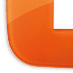 Ramka ozdobna Round, 4M, Reflex, pomarańczowy