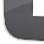 Ramka ozdobna Round, 1M, technopolimer, szary