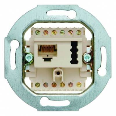 Gniazdo przyłączeniowe UAE 8(6)/TAE 6 F+N; kremowy; Mechanizmy Numer katalogowy: 458802