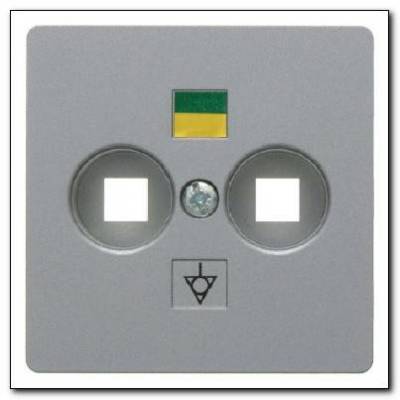 Płytka centralna do gniazda wyrównania potencjału ; alu; B.1/B.7 Glas Numer katalogowy: 14031404