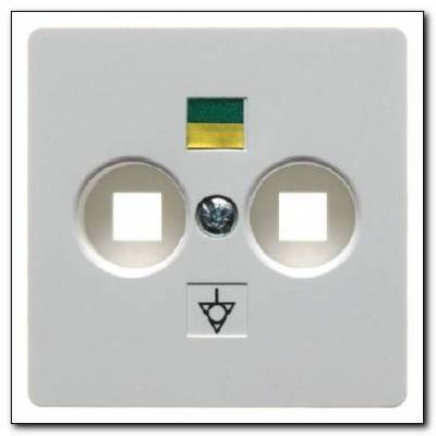 Płytka centralna do gniazda wyrównania potencjału ; śnieżnobiały; S.1/B.1/B.3/B.7 Glas Numer katalogowy: 14031909