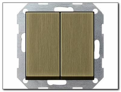 Łącznik przyciskowy świecznikowy System 55 brąz