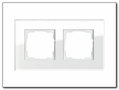 Ramka podwójna Gira Esprit Szkło białe