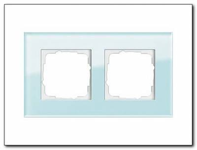 Ramka podwójna Gira Esprit Szkło seledynowe