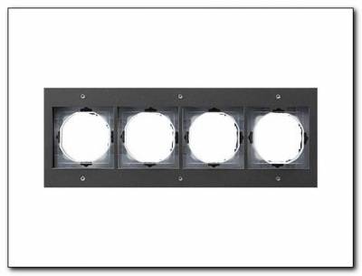 Ramka poczwórna Gira TX_44 (IP 44) antracytowy
