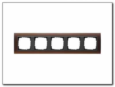 Ramka pięciokrotna antracytowy Gira Event Opaque mat ciemnobrązowy