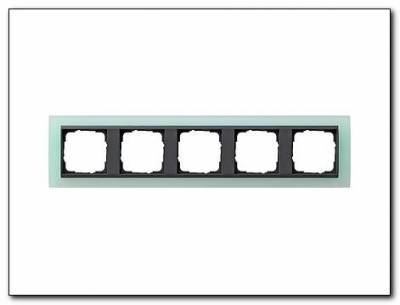 Ramka pięciokrotna antracytowy Gira Event Opaque seledynowe