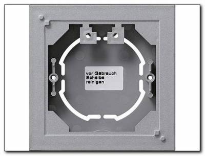 Obudowa nt. pojedyncza płaska System 55 kolor alu