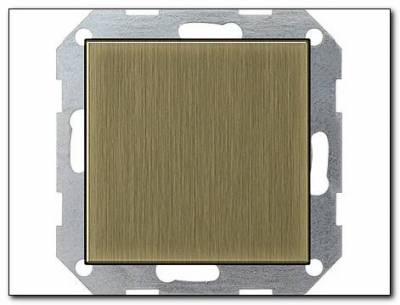 Zaślepka z płytką moc. System 55 brąz