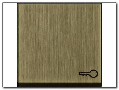 Klawisz symbol klucza System 55 brąz