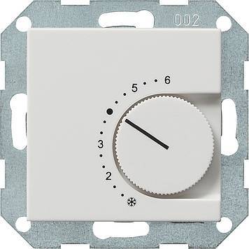 Reg. temp. 230V przełączalny System 55 biały matowy