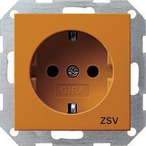 Gniazdo SCHUKO ZSV System 55 pomarańczowa