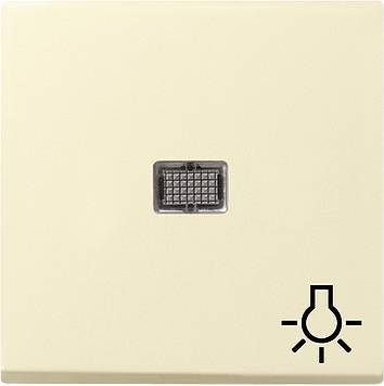 Klawisz kontr. duży symbol światła System 55 kremowy