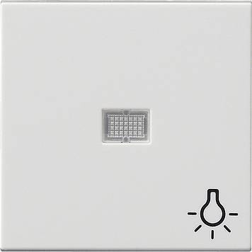 Klawisz kontr. duży symbol światła System 55 biały