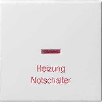 Klawisz kontrolny ogrzew. wył. bezp. System 55 biały matowy