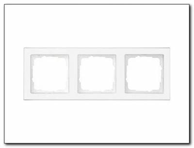 Ramka potrójna przezroczysta Gira E2 biały