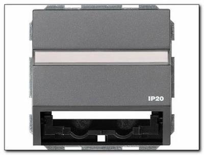 Uniwersalna osłona z płytką moc. Gira TX_44 antracytowy