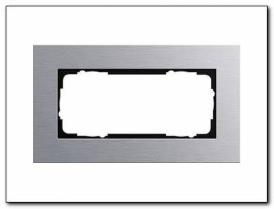 Ramka podwójna bez przegrody Gira Esprit aluminium