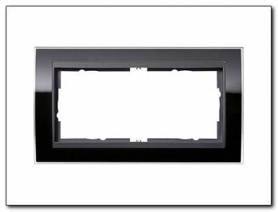 Ramka 2x b.most.śr. antracytowy Gira Event Clear czarny