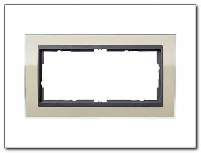 Ramka 2x b.most.śr. antracytowy Gira Event Clear piaskowy