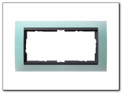 Ramka 2x b.most.śr. antracytowy Gira Event Opaque seledynowe