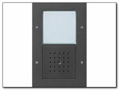 Bramofon natynkowy sześciokrotna System Domofon antracytowy