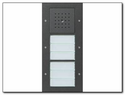 Domofon natynkowy video potrójna System Domofon antracytowy