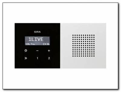 Radio pt. RDS Gira F100 biały