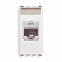 Gniazdo komputerowe, RJ45, kat.5e, Panduit UTP, 1M, biały